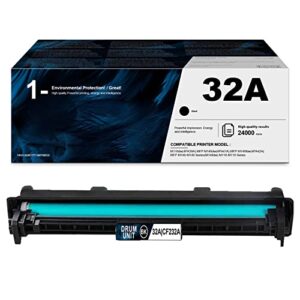 lve 32a | cf232a | black drum – compatible replacement for hp 32a m118dw mfp m148dw mfp m148fdw mfp m148-m149 m118-m119 printer (1-pack, black)