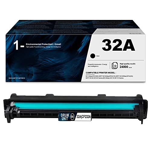 LVE 32A | CF232A | Black Drum - Compatible Replacement for HP 32A M118dw MFP M148dw MFP M148fdw MFP M148-M149 M118-M119 Printer (1-Pack, Black)