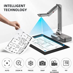 JOYUSING V508 VGA/HDMI/USB Three Mode 8MP Document Camera for Teachers, Mac, Windows, Chromebook Compatible Excellent for Online Teaching, Distance Learning, Web Conferencing