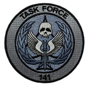 modern warfare task force 141 logo call of duty patch (hook fastener- p5)