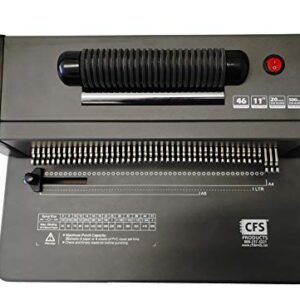 CFS Products - BetterBind Coil-It - Coil-Binding Machine with Electric Coil Inserter - Manual Binding Punch - Up to 20 Pages - 4:1 Pitch - for Personal, Home, School or Business Binding