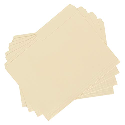 Amazon Basics File Folders - 1/2 Tab, Manila, Letter Size, 36-Pack