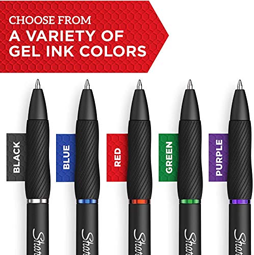SHARPIE S-Gel, Gel Pens, Medium Point (0.7mm), Blue Ink Gel Pen, 12 Count