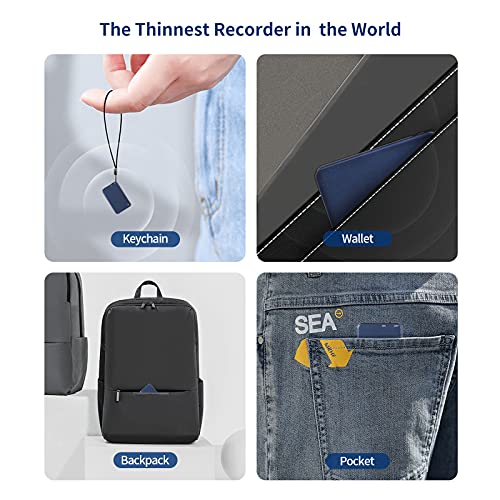 64GB Voice Recorder, Vormooi Voice Activated Recorder with 750 Hours Recording Capacity and 50 Hours Long Battrey Time, Audio Recorder for Lecture Interview Meeting Class