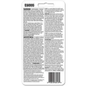 E6000 237032 Craft Adhesive, 2 fl oz Clear