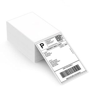 munbyn thermal direct shipping label (pack of 500 4×6 per fanfold labels) – commercial grade