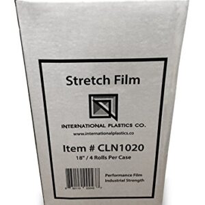 18" Stretch Film/Wrap 1200ft 500% Stretch Clear Cling Durable Adhering Packing Moving Packaging Heavy Duty Shrink Film Stretch Wrap(1 Pack, Clear)