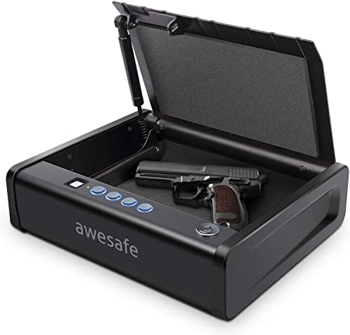 awesafe Gun Safe with Fingerprint Identification and Biometric Lock (Biometric Fingerprint Lock)