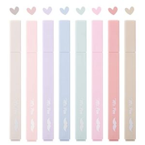 Mr. Pen- Aesthetic Highlighters, 8 Pcs, Chisel Tip, Muted Pastel Color, No Bleed Bible Highlighter Pastel, Highlighters Assorted Colors, Pastel Highlighter Set, Aesthetic School Supplies