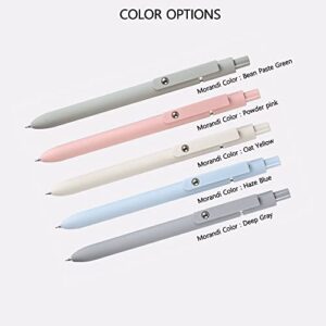 5pcs Cute Kawaii Gel Ballpoint Pens, Colorful 0.5mm Fine Point Retractable Pen, Quick Dry Black Ink Gel Pens, Comfortable Smooth Write Pens, Cute Pens for School & Office Supplies, Aesthetic pens