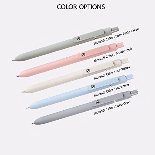 5pcs Cute Kawaii Gel Ballpoint Pens, Colorful 0.5mm Fine Point Retractable Pen, Quick Dry Black Ink Gel Pens, Comfortable Smooth Write Pens, Cute Pens for School & Office Supplies, Aesthetic pens