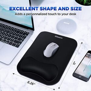 Gimars Large Smooth Superfine Fibre Memory Foam Ergonomic Mouse Pad Wrist Rest Support - Mousepad with Nonslip Base for Laptop, Computer, Gaming & Office