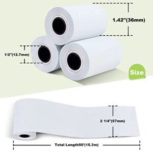 MFLABEL 2 1/4" x 50' Thermal Paper Cash Register POS Receipt Paper (50 Rolls)