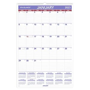 at-a-glance 2023 wall calendar, 20″ x 30″, extra large, spiral bound, monthly (pm428)