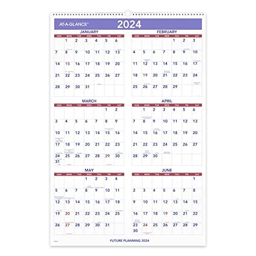 AT-A-GLANCE 2023 Wall Calendar, 20" x 30", Extra Large, Spiral Bound, Monthly (PM428)