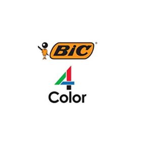 BIC Medium Point Ball Pen, 4 Colors, Assorted Ink, 1 per Pack