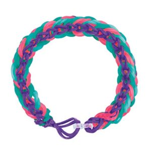 Cra Z Art Cra-Z-Loom Ultimate Tub 8000 Latex Free Rubber Bands and 100 “S” Clips for Making Crafts in Bold and Bright Colors, multi