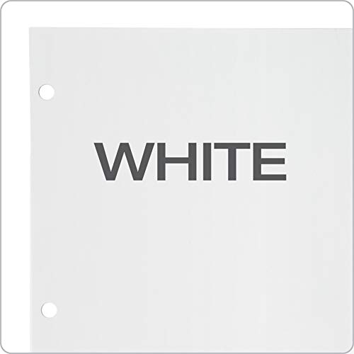 Oxford Blank Write On Binder Dividers, 1/8 Cut Tabs, 3 Hole Punch Dividers in 8 Tab Sets, 80 Dividers, 10 Sets, White (89982)