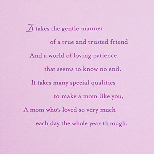 Hallmark Birthday Greeting Card for Mom (Purple Flower)
