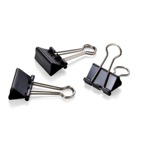 Officemate Small Binder Clips, Black, 12 Boxes of 1 Dozen Each (144 Total) (99020)