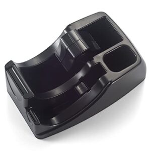 Officemate Recycled 2-in-1 Heavy Duty Tape Dispenser, 1" and 3" Cores, Black (96690)