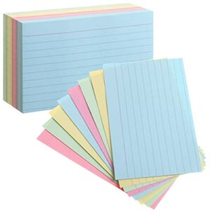 mr. pen- pastel index cards, 3″ x 5″, 180 cards, index cards, lined index cards, note cards, flash cards, study cards, notecards for studying, ruled index cards, flashcards for studying.