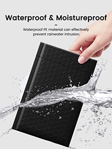 GSSUSA Black Bubble Mailers, 4x8" Inches, 50 Pack, Padded Poly Bubble Mailers, Packaging for Small Business, Shipping Envelopes, Packaging Bags, Padded Envelopes, Mailing Envelopes, Shipping Supplies