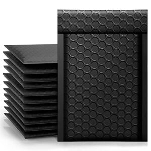 metronic bubble mailers 6×10 inch 25 pack, waterproof padded envelopes, cushioning self seal adhesive padded mailers for shipping bags,boutique,small business,black bulk #0