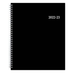 blue sky 2022-2023 academic year weekly & monthly planner, 8.5″ x 11″, flexible cover, wirebound, enterprise (130609-a23)