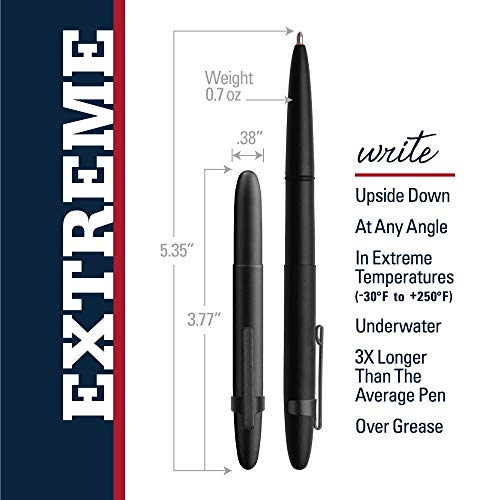 Fisher Space Pen Matte Black Bullet Space Pen with Clip