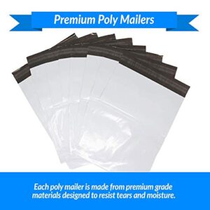 Reli. Poly Mailers 12x15.5 | 500 Pcs Bulk | Shipping Envelopes/Shipping Bags | White Packaging Bags for Shipping | Non-Padded Polymailers, Self Sealing Mailing Bags for Clothing, Bulk (White)