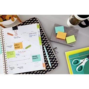 Post-it Mini Notes, 1.5x2 in, 4 Pads, America's #1 Favorite Sticky Notes, Cape Town Collection, Bright Colors (Magenta, Pink, Blue, Green), Clean Removal, Recyclable (653-8AF)