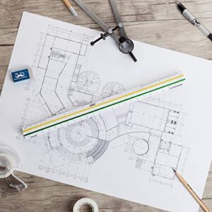 Mr. Pen Architectural Scale Ruler, 12" Plastic Architect Scale