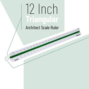 Mr. Pen Architectural Scale Ruler, 12" Plastic Architect Scale