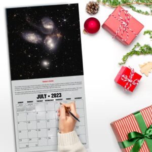 RED EMBER James Webb Space Telescope 2023 Hangable Monthly Wall Calendar |12" x 24" Open | Thick & Sturdy Paper | Giftable | Outer Space Universe NASA