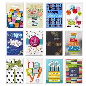 hallmark assorted birthday greeting (12 cards and envelopes)