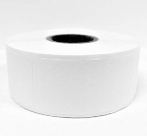 dissolvable food storage labels for home and restaurant – blank white 1×2 inch 500 labels per roll -dissolves in water in 30 seconds no adhesive residue – perfect for glass, metal, plastic containers