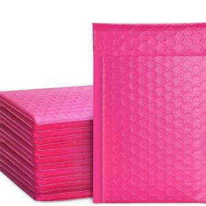 Metronic 4x8 Inch Bubble Mailer 50 Pack, Pink Bubble Mailers, Waterproof Self Seal Adhesive Shipping Bags, Cushioning Padded Envelopes for Shipping, Mailing, Packaging, Bulk #000