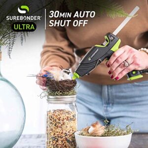 Surebonder Auto Shut Off Hot Glue Gun, Dual Temperature, Full Size, 1.5X Power of Full Size Glue Guns, Easy-Adjust Temp for Multiple Projects (Ultra Series DT-360F)