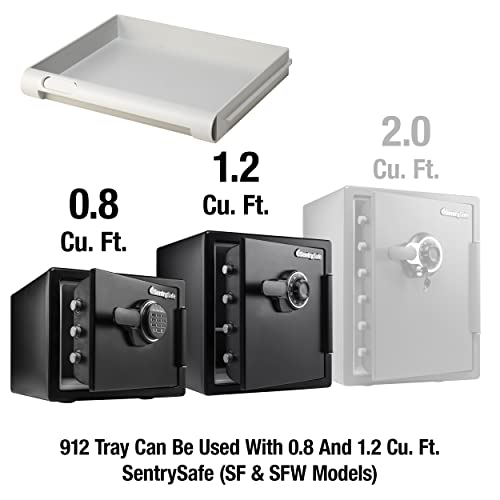 SentrySafe Shelf Insert for SFW082 and SFW123 Fireproof and Waterproof Safes, Multi-Positional Safe Tray Accessory for 0.8 and 1.2 Cubic Foot Safes, 912