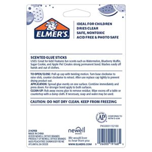 Elmer’s Scented Glue Sticks, Washable, Clear, Assorted Scents, 6 Grams, 6 Packs of 4 (24 Total Count)