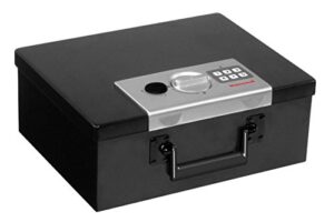 honeywell safes & door locks 6108 fire resistant steel security safe box with digital lock, 0.26-cubic feet, black