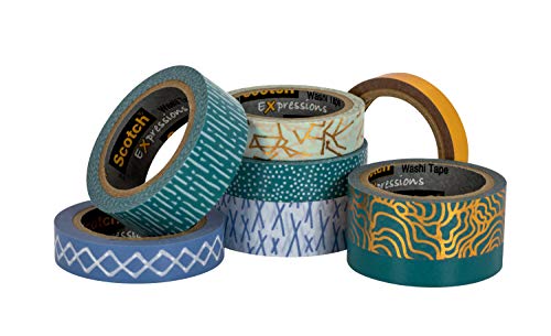 Scotch Expressions Washi Tape, 8 Rolls/Pack (C1017-8-P6)