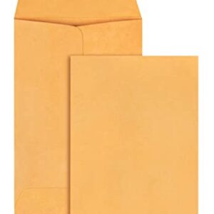 #1 Coin and Small Parts Envelope with Gummed Flap for Home or Office Use, 28 lb. Brown Kraft, 2-1/4 x 3-1/2, 500 per Box (50162)