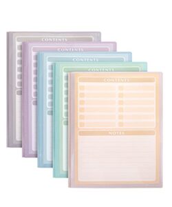 mr. pen- plastic folders with clear front pocket, 5 pcs, pastel colors, pocket folders, plastic folders for documents, plastic folders with pockets, file folders with fasteners, folder with pockets