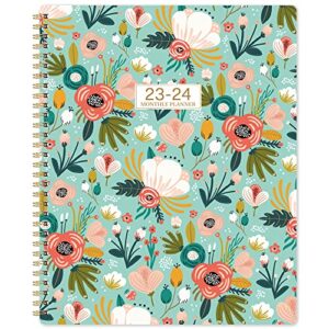 2023-2024 monthly planner/calendar – monthly planner 2023-2024 from jul. 2023 – dec. 2024, 9″ x 11″, 2023-2024 planner with tabs & pocket, contacts and passwords, twin-wire binding, perfect organizer