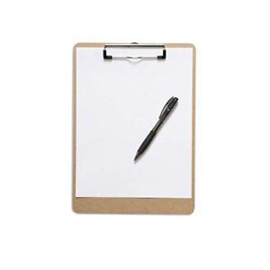 Office Solutions Direct Clipboards with Low Profile Clip (Set of 30) - Wood Clipboards Bulk 30 Pack, Heavy Duty Clipboard, Bulk Classic Clipboards for Classroom, Calendar Office Clipboard Stand up