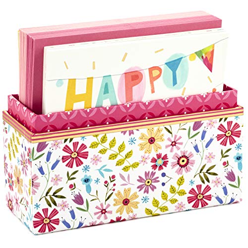 Hallmark Pack of 30 Assorted Boxed Greeting Cards, Good Vibes—Birthday, Thinking of You, Thank You , Blank Cards