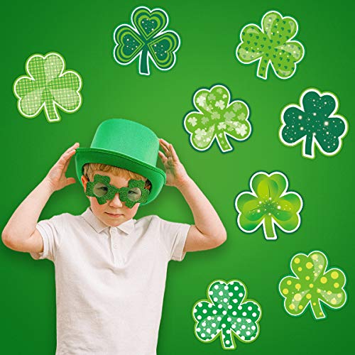 Shamrock Cutouts Clover for St. Patrick's Day Decoration 40 Pcs