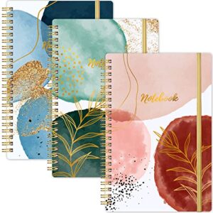 notebook – 3 pack a5 lined journal notebooks, 8.3” x 6”, journal notebook with thick paper, classic college ruled notebooks for office, school supplies